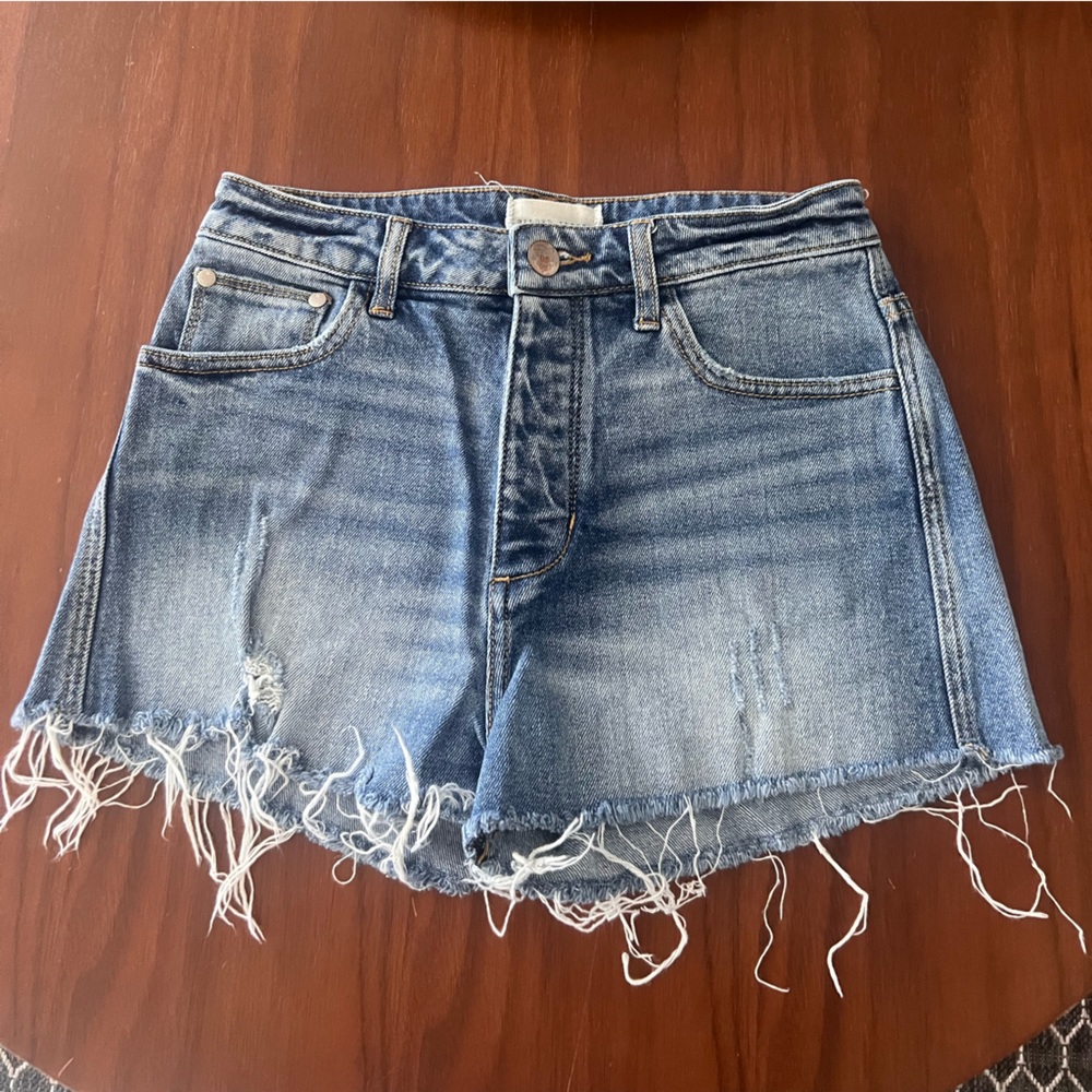 Gilded intent denim shorts